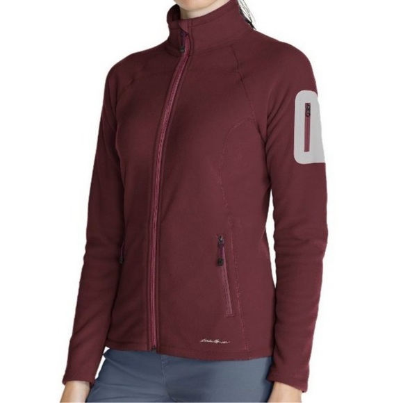 Eddie Bauer Maroon First Ascent Cloud Layer® Pro Fleece Full-Zip - Picture 1 of 7